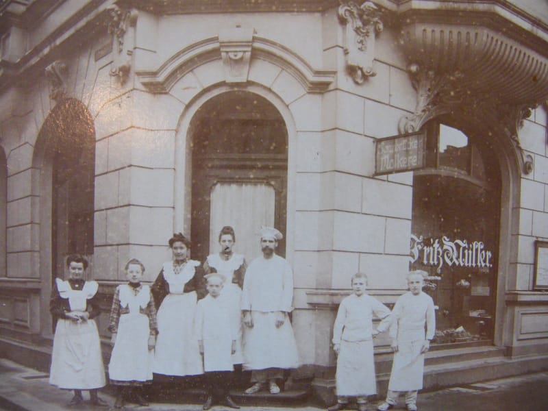 Photographie Sarrebruck Sarrbrucken Boulangerie Labush 1905 Fritz Muller — vue 2