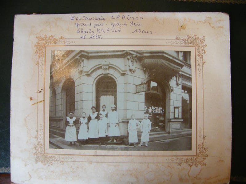 Photographie Sarrebruck Sarrbrucken Boulangerie Labush 1905 Fritz Muller