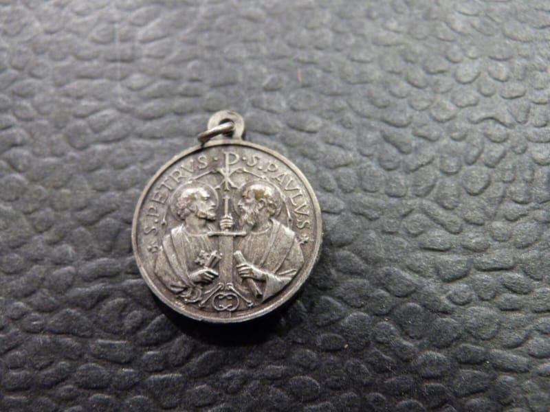 Pape Jean XXIII Argent Médaille Pendentif Plaqué Silver Silber — vue 2