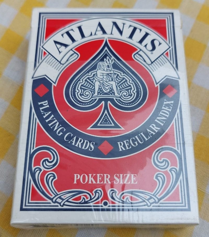 Cartes Jeu Atlantis Poker Size Carta Mundi