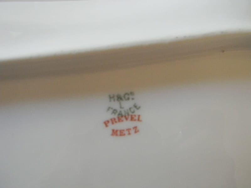 Haviland Plat Porcelaine Limoges Haviland Prevel Metz 24 sur 28 cm — vue 3