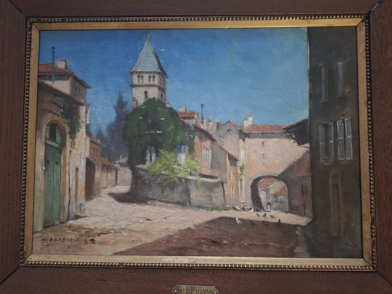 Albert Marks Vaux Moselle 1930 Huile sur Toile Paysage Lorrain Signée — vue 2