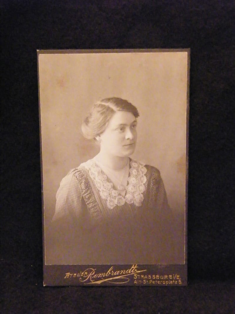 "Photographie CDV Femme Rembrandt Strasbourg XIX ème Siècle"