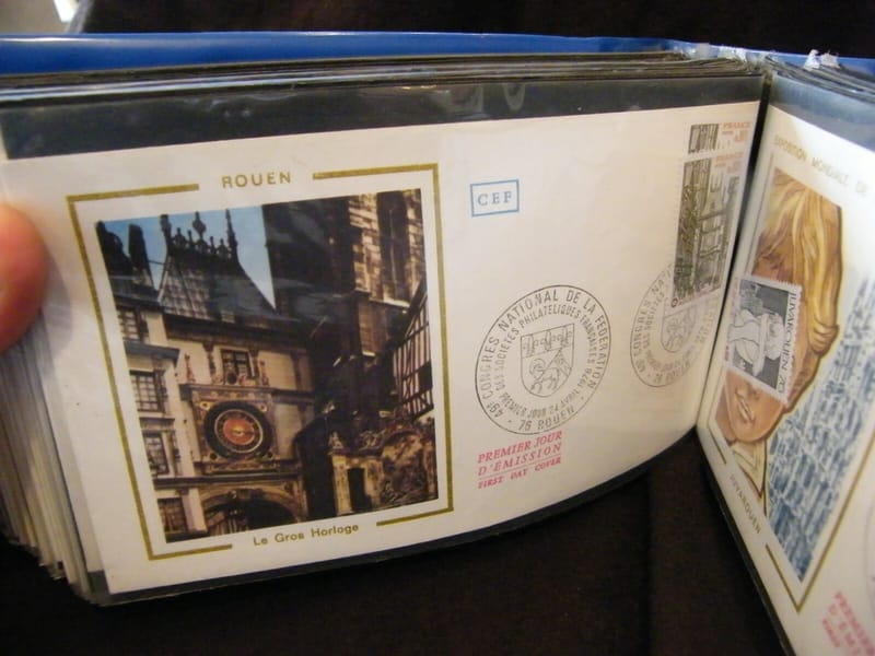 "Enveloppe 1er jour Rouen Le Gros Horloge 1976 + timbre non oblitéré"