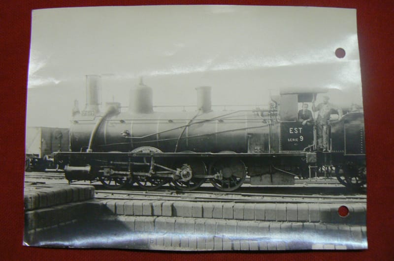 "Photographie Locomotive Vapeur Bridoye Système Engerth Série 9 Chaumont 1917"