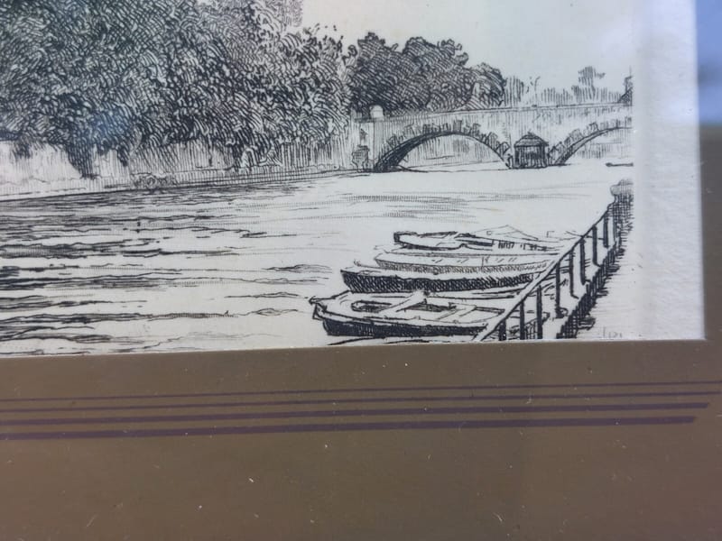Metz Le Temple Eau Forte Années 30 — vue 3