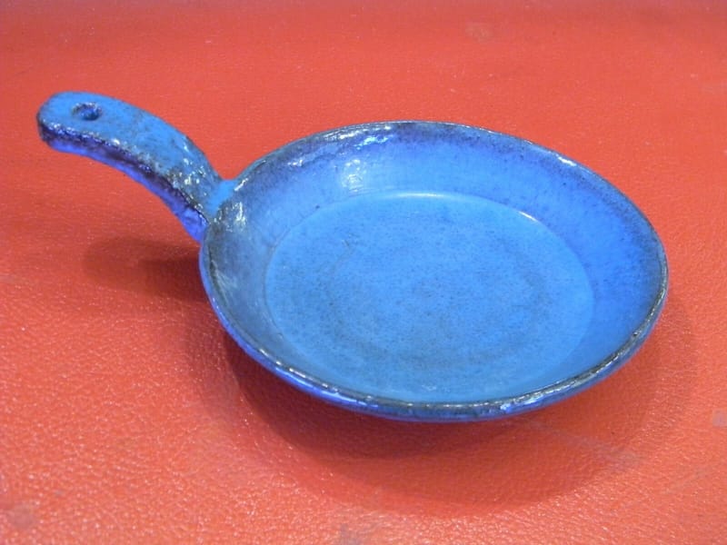 Poêlon Céramique Gérard Hofmann 1917 1965 Bleue France Vallauris