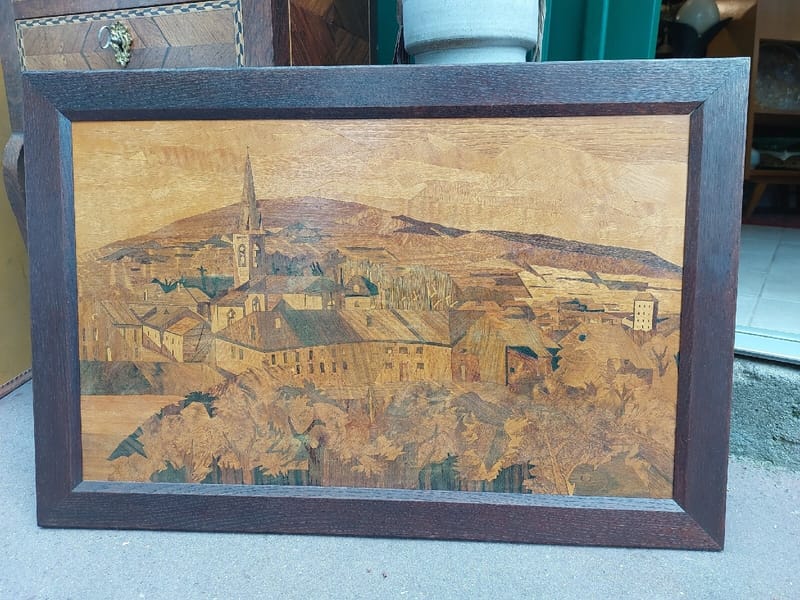 Thiam Marqueterie Augny Centre Le bois St Jean Mont St Blaise Signé