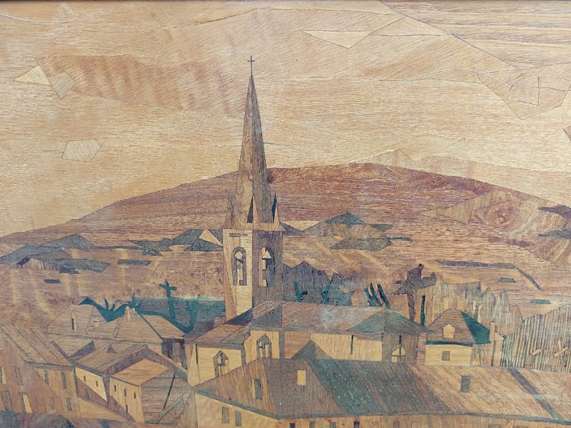 Thiam Marqueterie Augny Centre Le bois St Jean Mont St Blaise Signé — vue 3