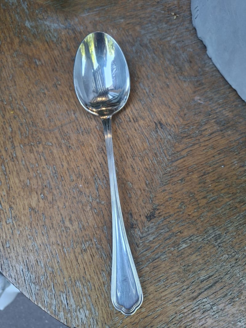 Argent Christofle Cuillère Service Spatours Argent Plaqué Silver Silber