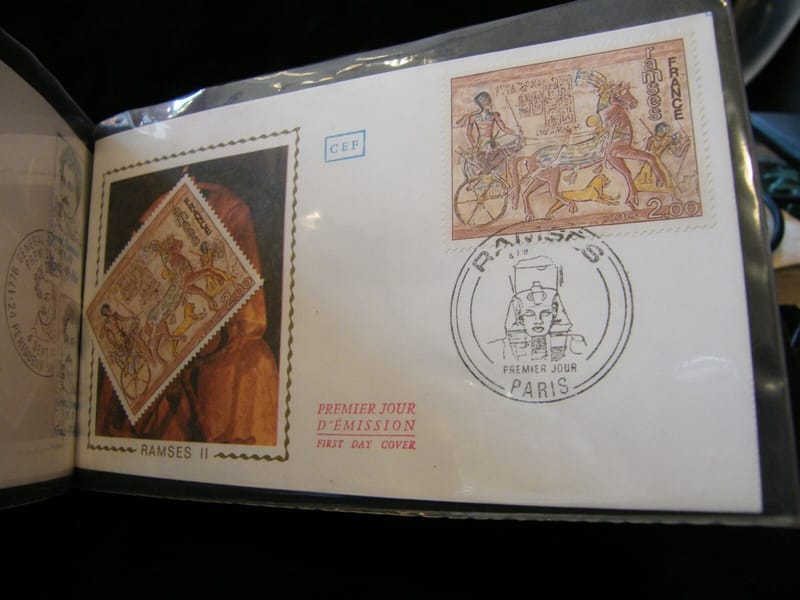 "Enveloppe 1er jour Ramsès 1976 + 1 timbre non oblitéré"