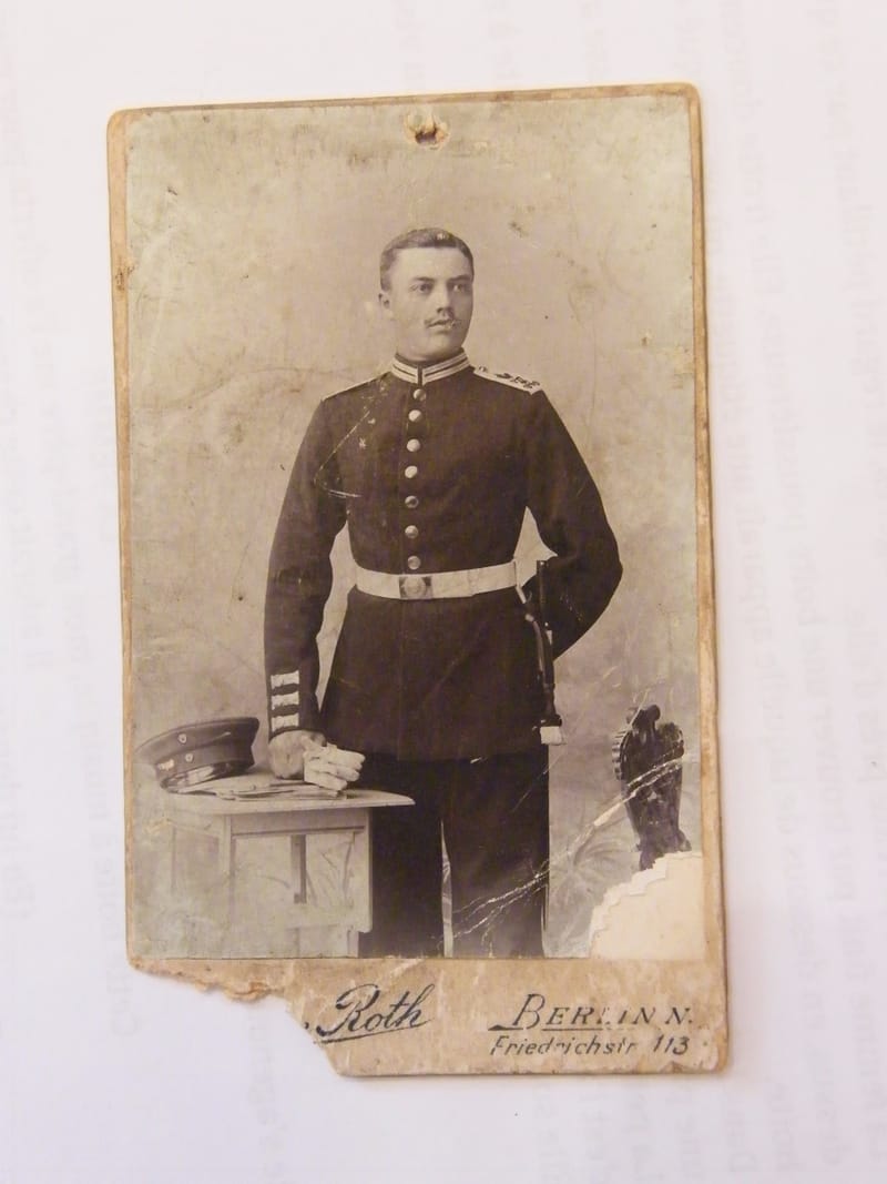 "Photographie CDV Militaire W Roth Berlin XIX ème Siècle"