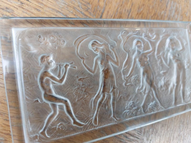 Boite Bijoux Cristal Bohème Danseuses Faune Début XX ème Siècle — vue 10