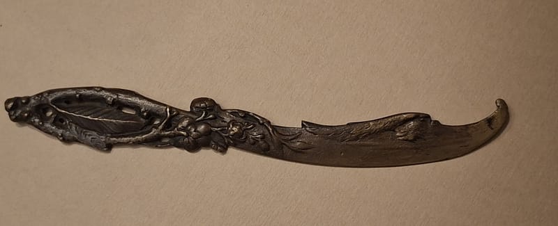 Ouvre Lettre Bronze Art Nouveau