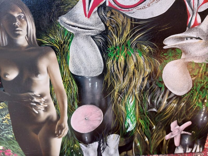 Delcol Postmodernisme Africaniste Huile sur Toile Erotique Roland Delcol Belge — vue 4
