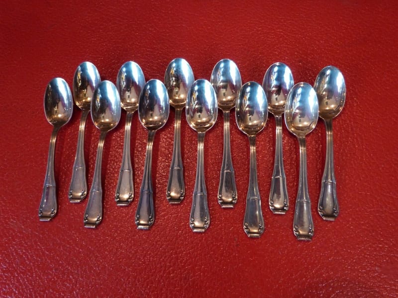 Boulenger Cuillères Moka Argent Plaqué Silver Silber