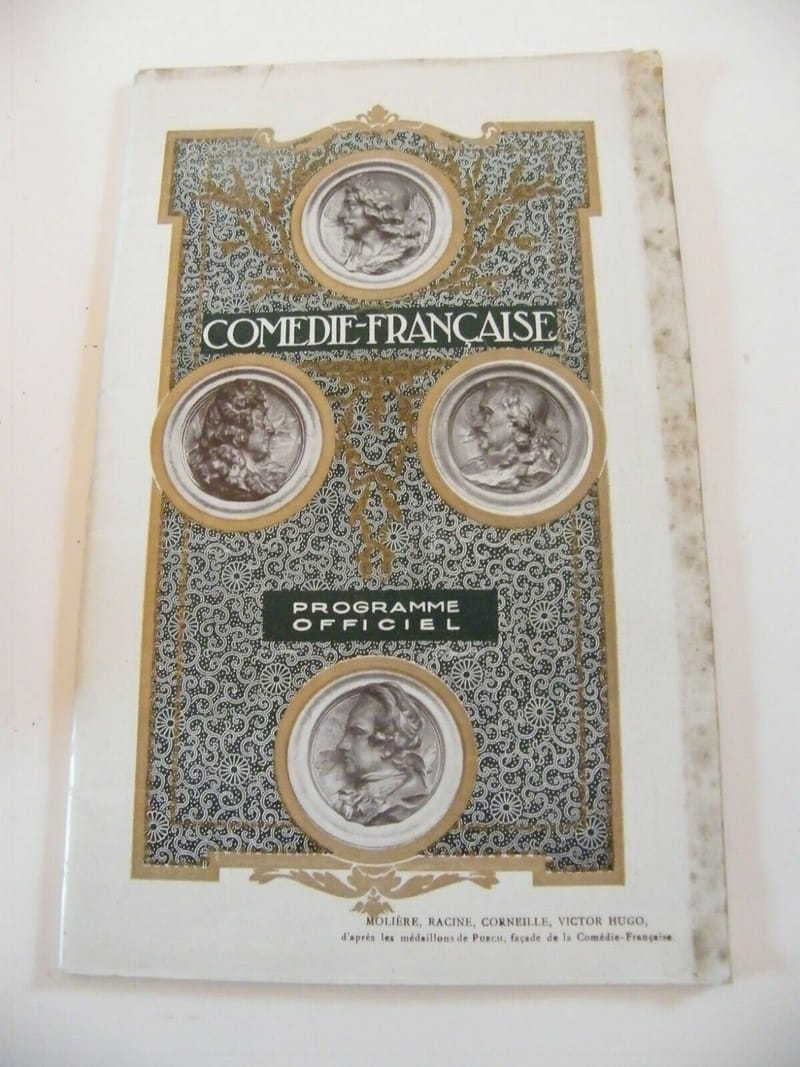 Programme Comédie Française 1930 Ruy Blas Victor Hugo