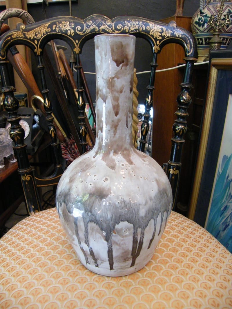 Dieulefit Vase Céramique Signé Marcelle