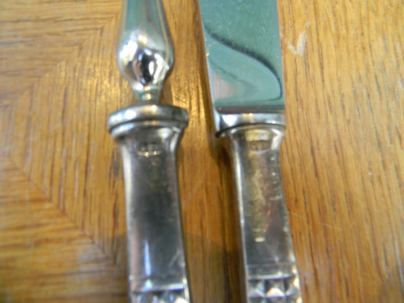 Christofle Service Découper Art Déco Argent Plaqué Alfénide Diamant Silver — vue 6