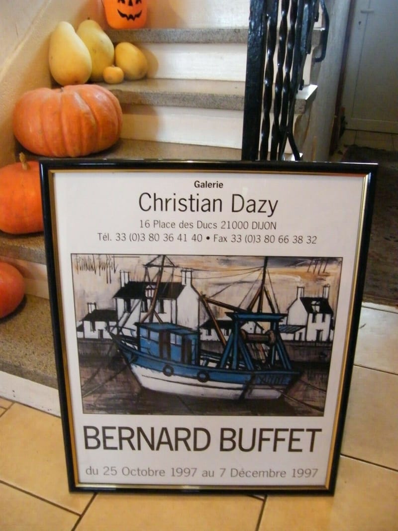 Bernard Buffet Affiche Originale 1997 Galerie Christian Dazy Chalutier