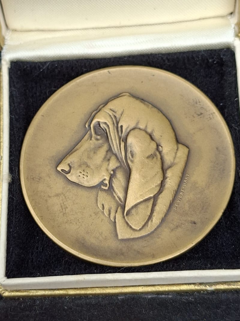 Médaille Bronze Société Royale St Huber Bruxelles Coupe Europe 1964