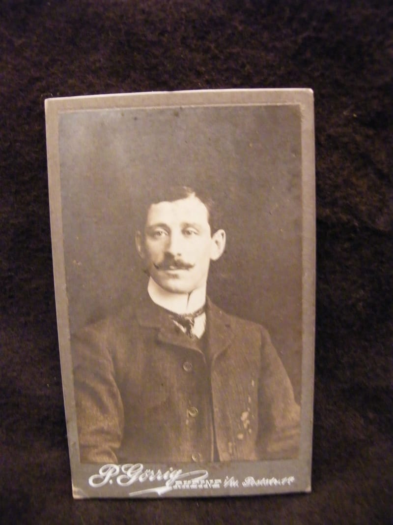"Photographie Homme P Gorrig Allemagne Fin XIX ème Siècle"
