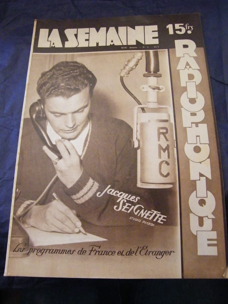 Semaine radiophonique Jacques Seignette 1951