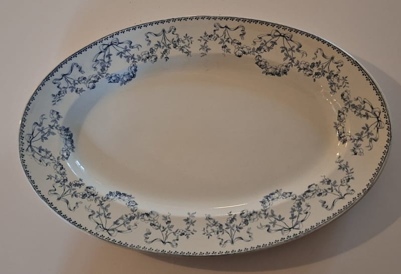 Sarreguemines Mozart Plat  Ovale 38,5 cm