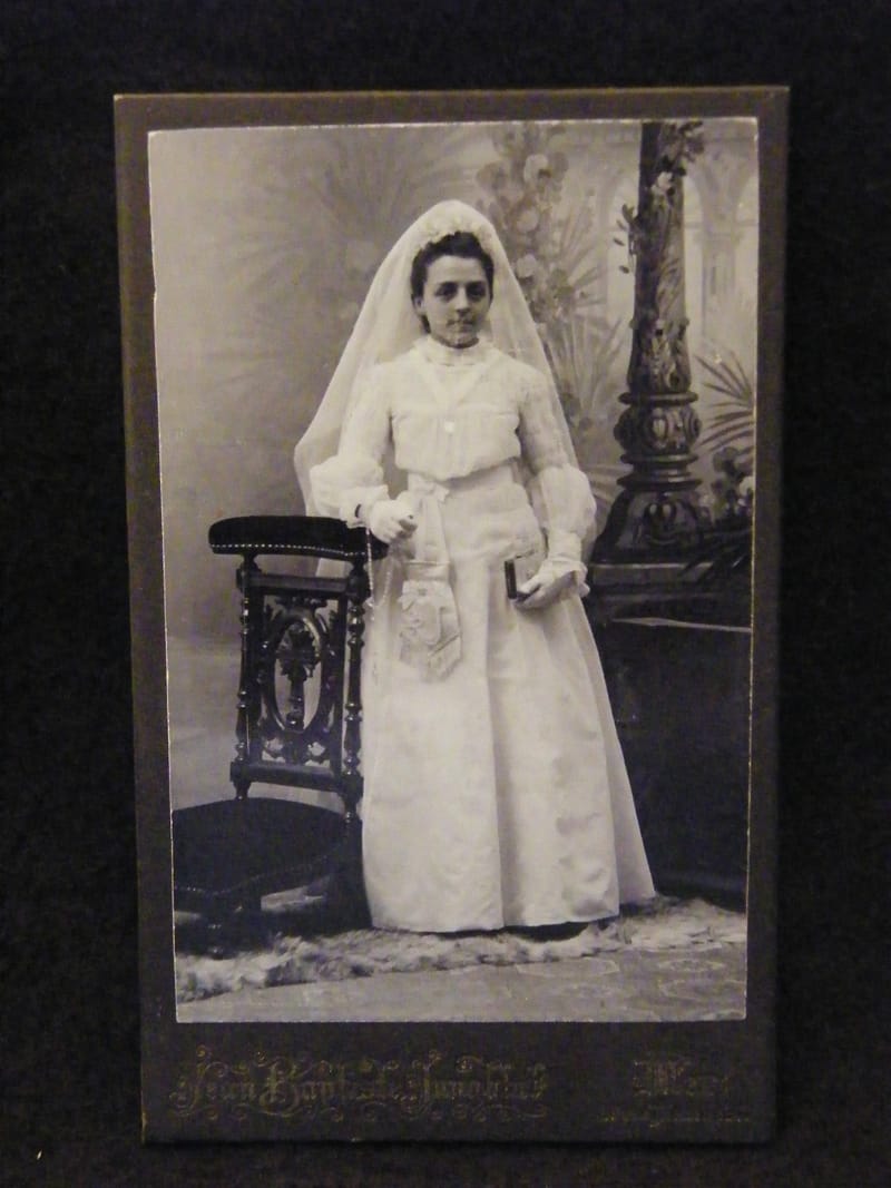 "Photographie CDV Communiante Jean Baptiste Jungblut Metz XIX ème Siècle"
