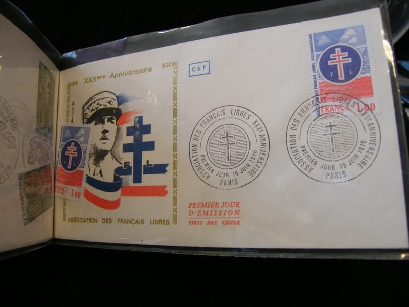 Enveloppe 1er jour Association des français libres 1976 + 1 Timbre non oblitéré