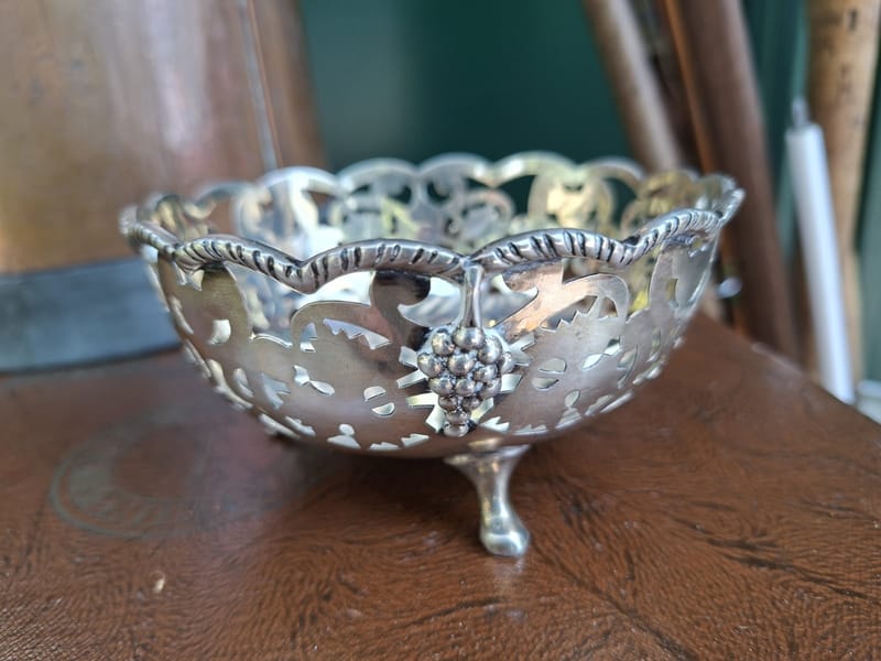 Coupe Argent Massif Tripode 900 Silver Silber