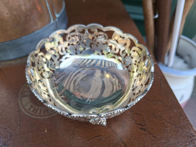Coupe Argent Massif Tripode 900 Silver Silber — vue 2