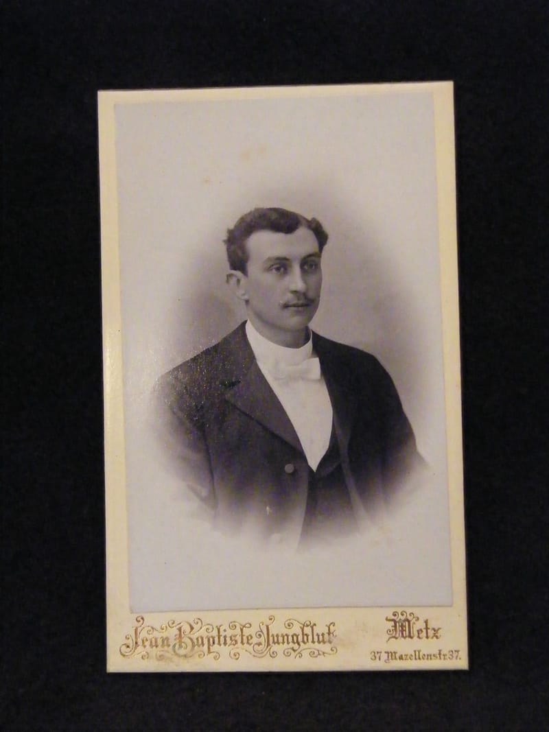 "Photographie CDV Homme Jean Baptiste Jungblut   Metz  XIX ème Siècle"