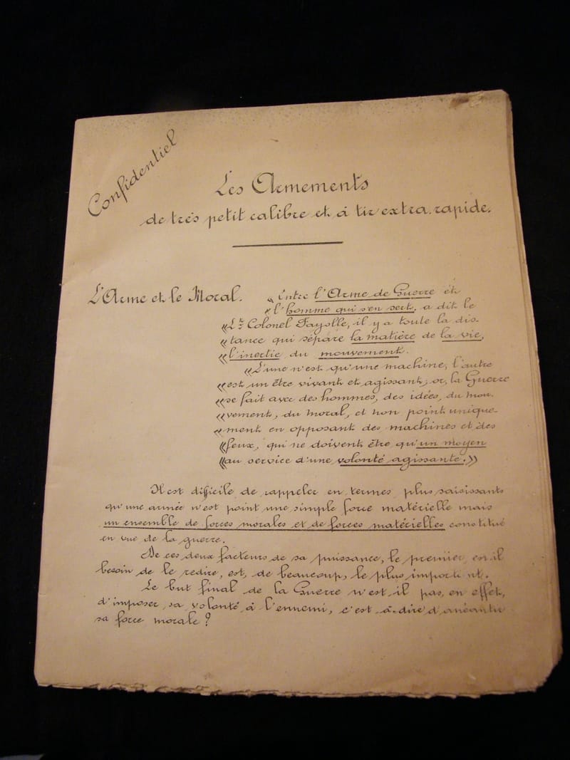 "Les armements de très petit calibre et à tir extra rapide Confidentiel 1904"
