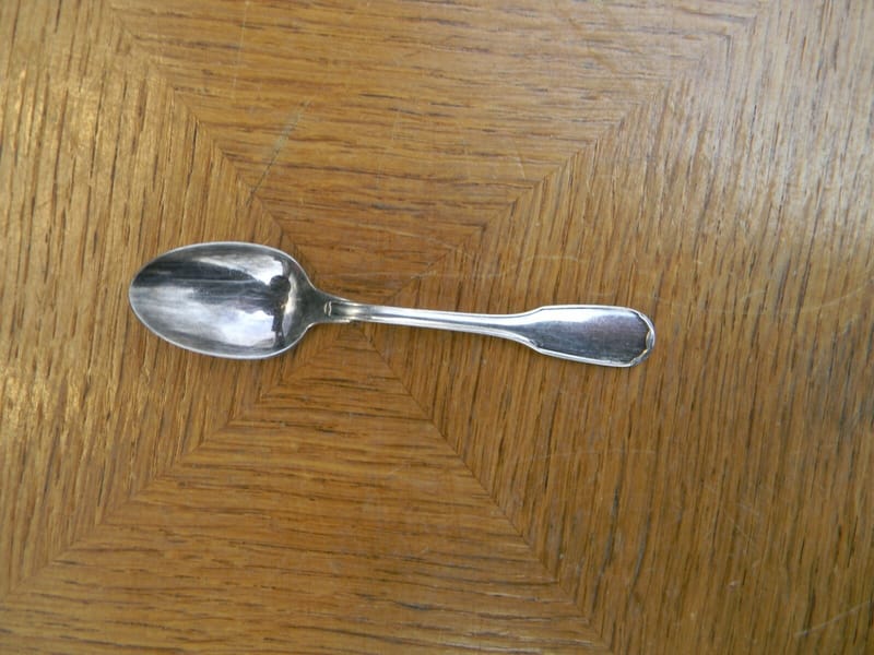 Christofle Cuillère Moka Expresso Modèle Versailles Argent Plaqué Silver Silber — vue 2