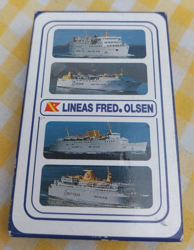 Cartes Jouer Lineas Fred Olsen Azahar sous blister Bateaux Boat