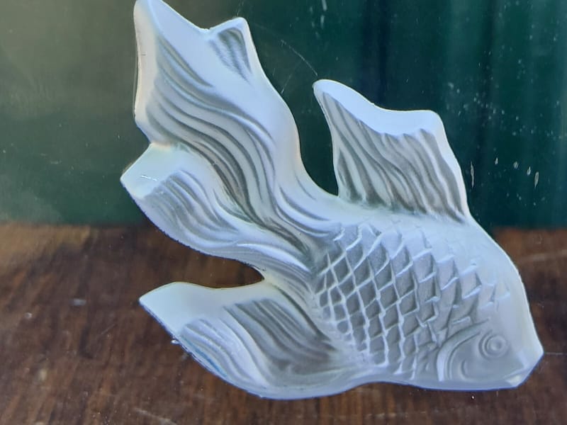Daum Cristal Presse Papier Poisson Signé Daum France — vue 7