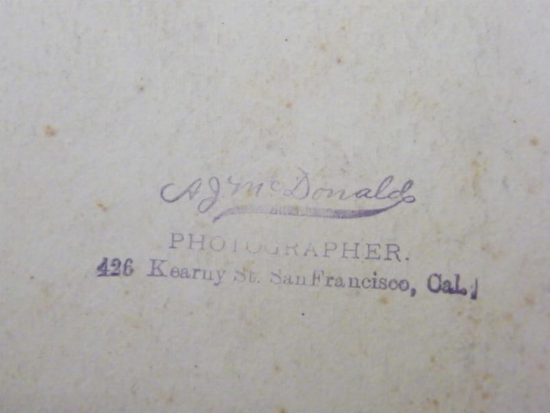 "Photographie Albuminée XIX ème siècle Telegraph Hill A G Mc Donald" — vue 5