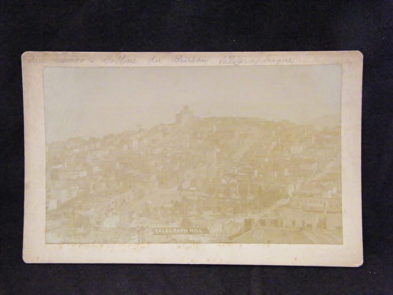 "Photographie Albuminée XIX ème siècle Telegraph Hill A G Mc Donald"