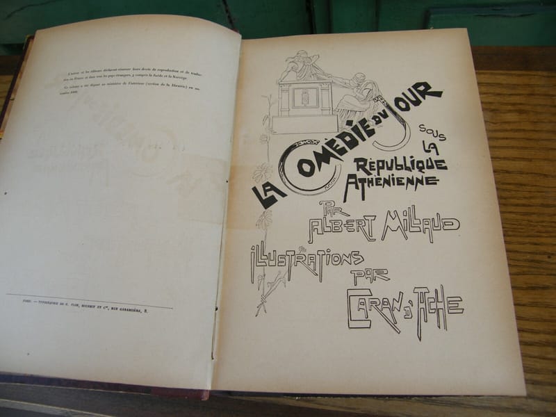 La comédie du jour sous la république athénienne Millaud Caran d'Ache 1886