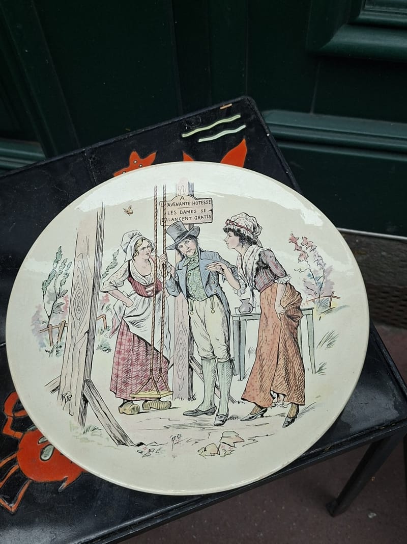 Sarreguemines Assiette Avenante Hôtesse