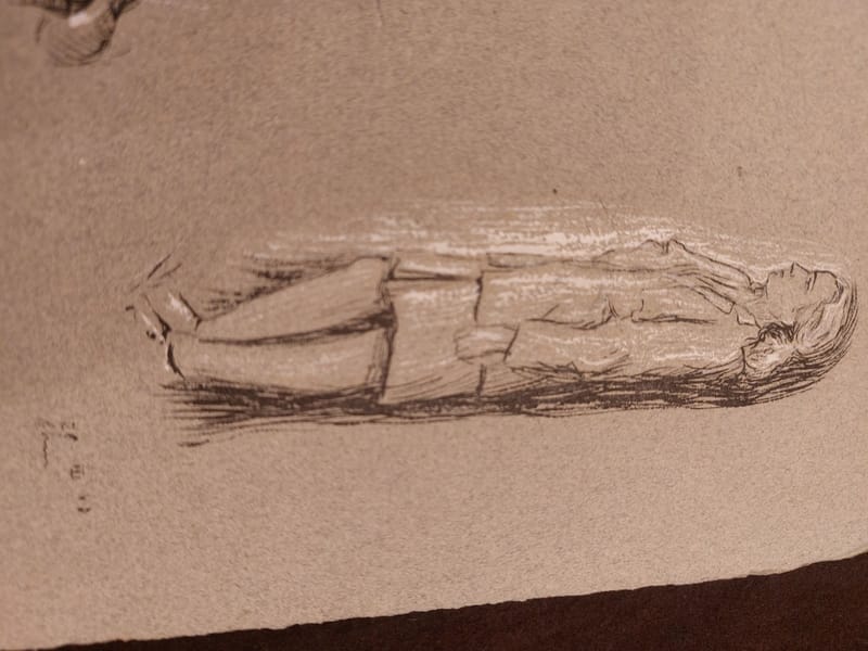 Encre André Simon 1948 Artiste Lorrain Edwige — vue 3