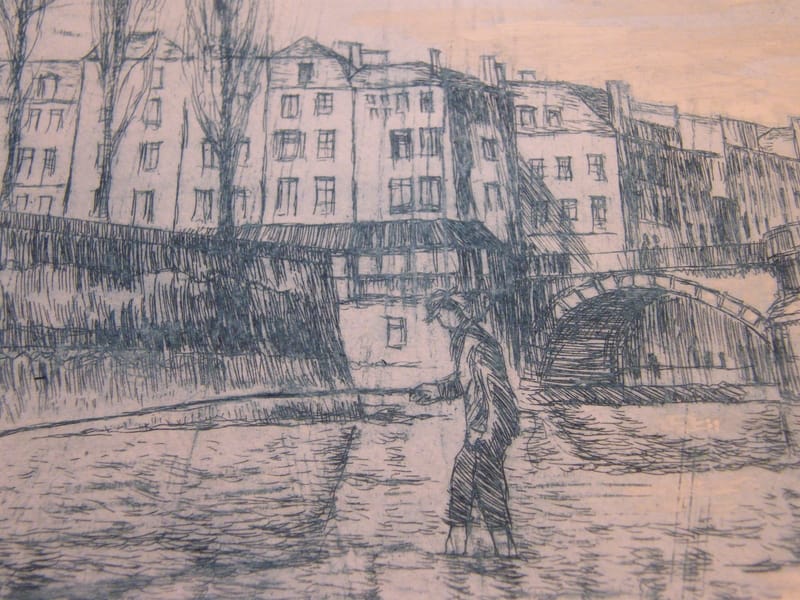 Metz Pontiffroy A Simon (1926-2014) Artiste Lorrain Eau Forte — vue 4