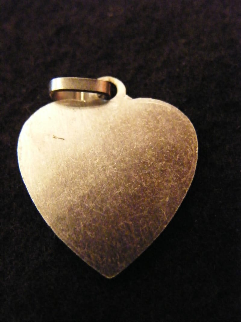 Argent Pendentif Cœur Médaillon Argent Plaqué Lettre H 2 cm — vue 2