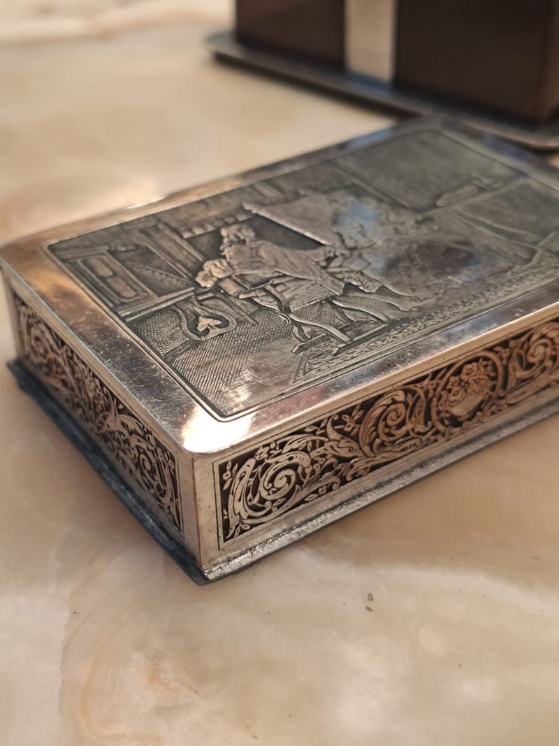 Boite Bijoux Argent Plaqué Doux Propos Silver Silber — vue 3
