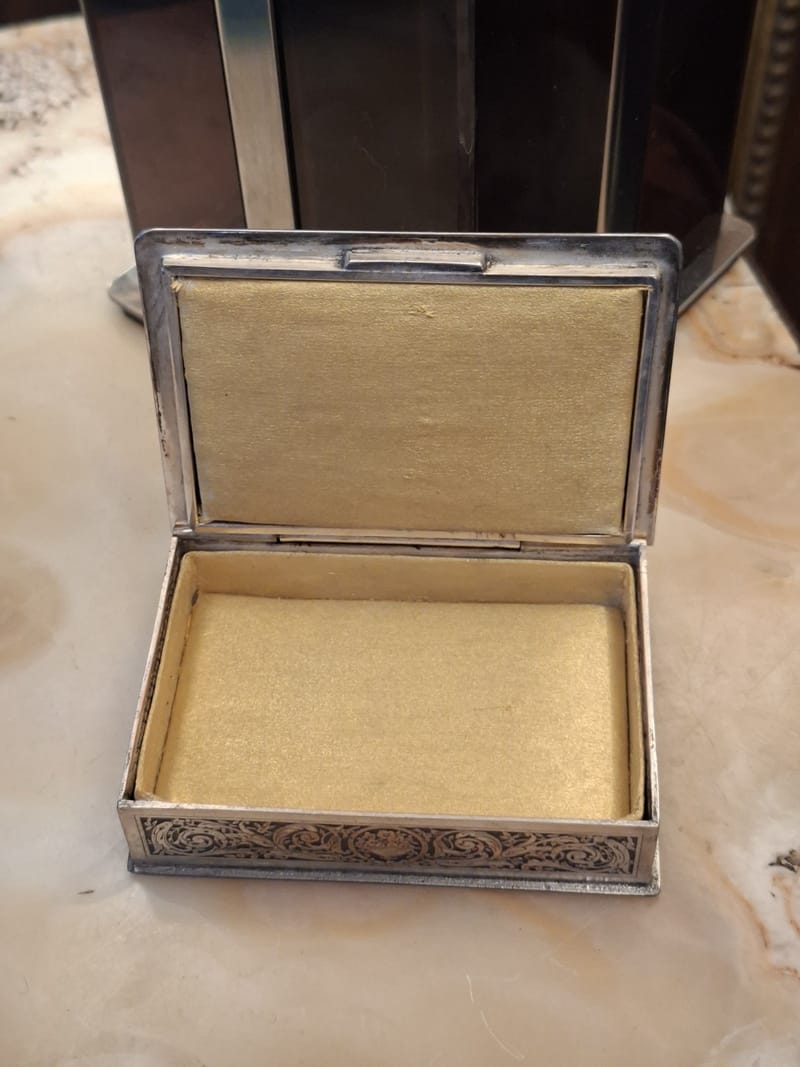 Boite Bijoux Argent Plaqué Doux Propos Silver Silber — vue 5