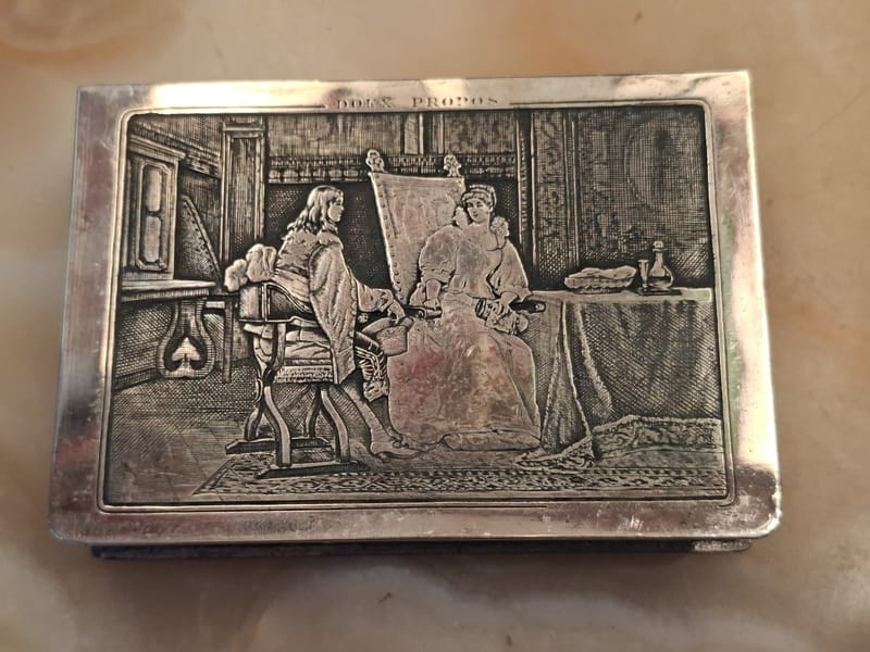 Boite Bijoux Argent Plaqué Doux Propos Silver Silber — vue 2