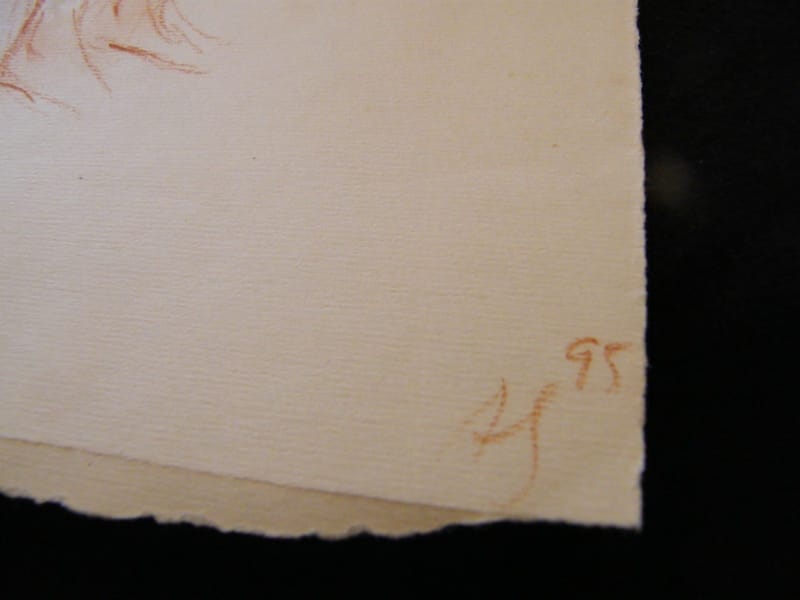 Nu femme debout par André Simon 1926-2014 Artiste Lorrain 1995 Dessin — vue 2