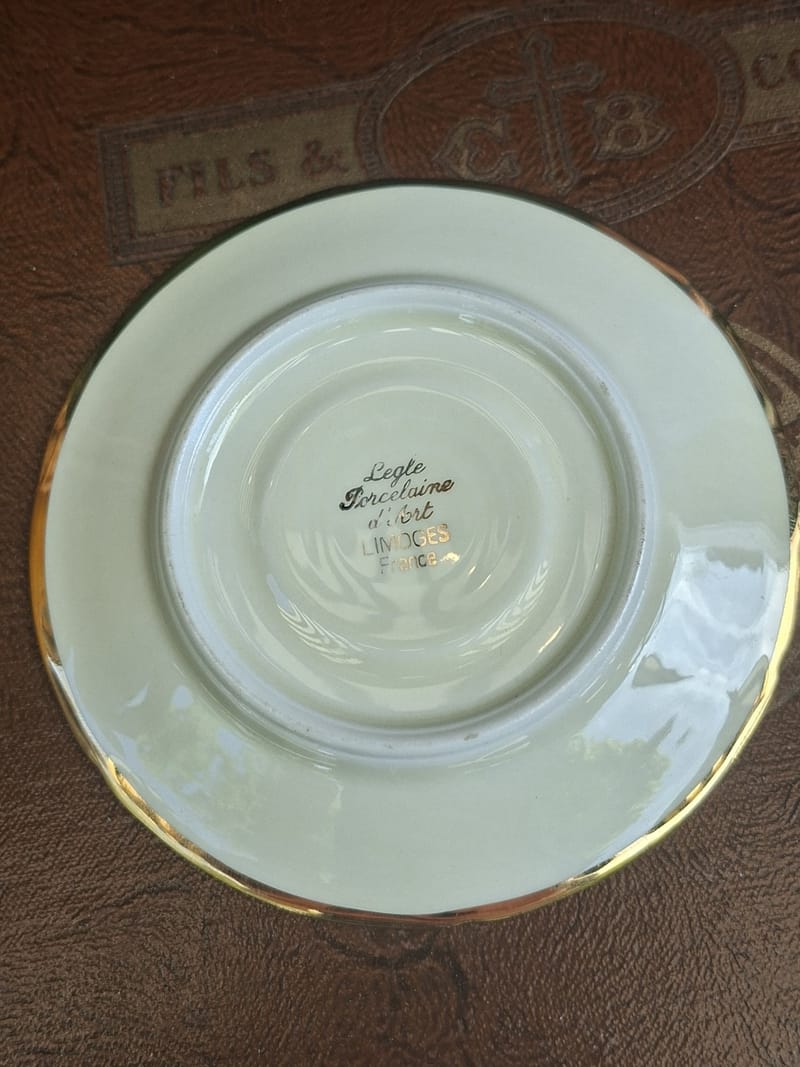 Limoges Tasse Moka Dorures Legle — vue 5