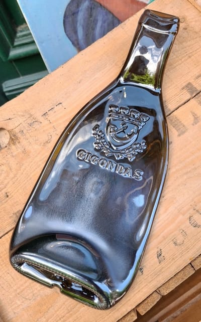 Bouteille Gigondas Verre Fondu